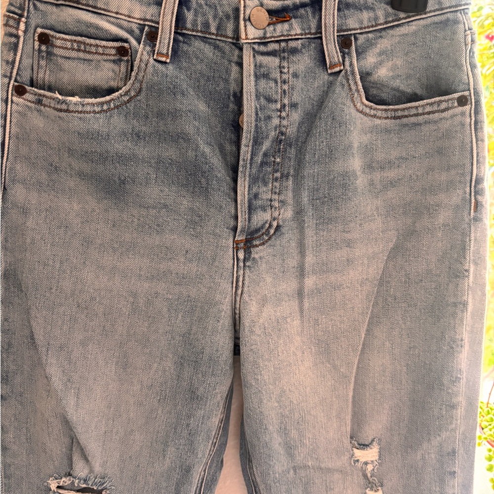 Denim Forum from Aritzia Light Blue Distressed jean